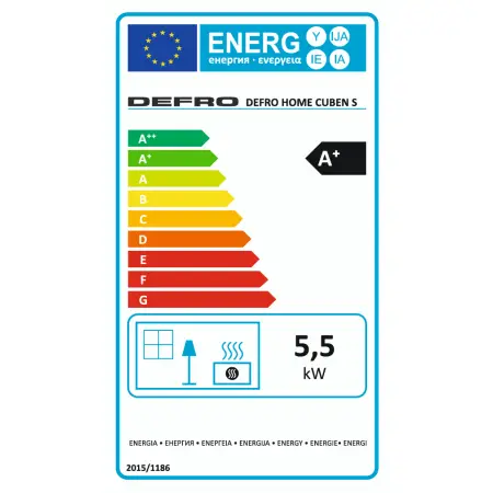 DEFRO Home kominek na drewno Cuben S 5,5 kW
